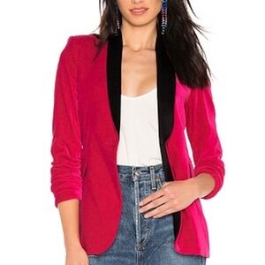 Maci Fitted Blazer in Fuchsia & Black
ALICE + OLIVIA